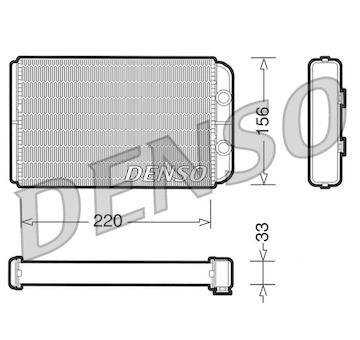 Výměník tepla, vnitřní vytápění DENSO DRR09090
