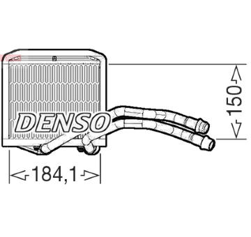 Výměník tepla, vnitřní vytápění DENSO DRR09102