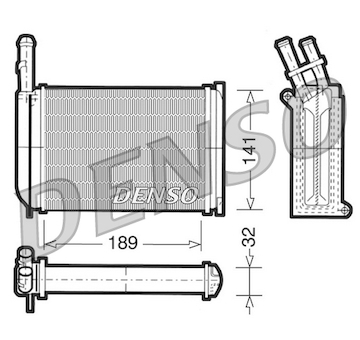 Vymenik tepla, Vnitrni vytapeni DENSO DRR10001