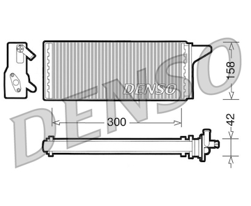 Výměník tepla, vnitřní vytápění DENSO DRR12001