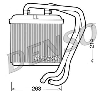 Výměník tepla, vnitřní vytápění DENSO DRR12004