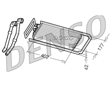 Výměník tepla, vnitřní vytápění DENSO DRR12100