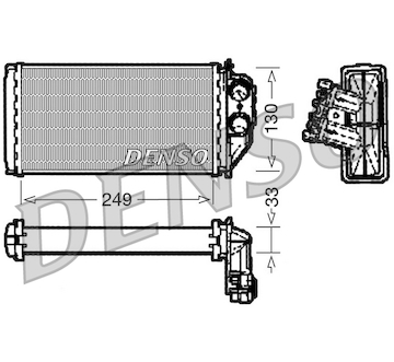 Vymenik tepla, Vnitrni vytapeni DENSO DRR21002