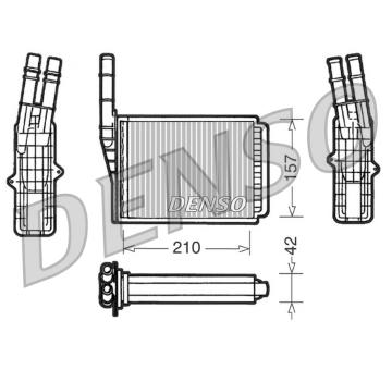 Výměník tepla, vnitřní vytápění DENSO DRR23013