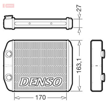 Výměník tepla, vnitřní vytápění DENSO DRR23021