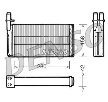 Vymenik tepla, Vnitrni vytapeni DENSO DRR25001