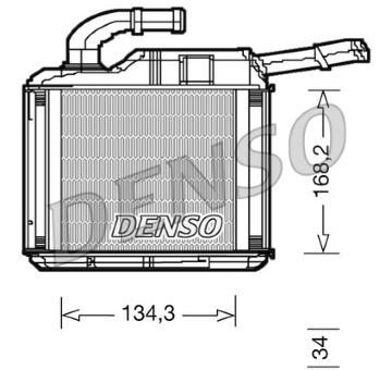 Výměník tepla, vnitřní vytápění DENSO DRR32010