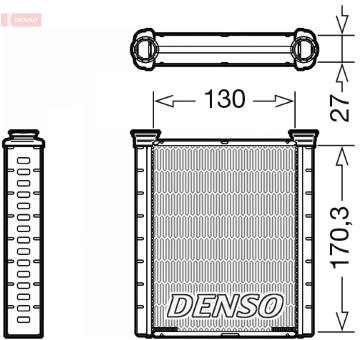 Vymenik tepla, Vnitrni vytapeni DENSO DRR46001