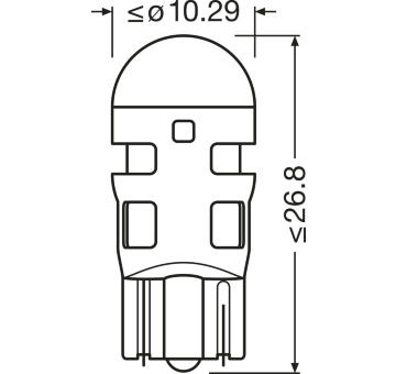 Zarovka, svetlo pro cteni (interier vozidla) ams-OSRAM 2825DRP-2BL