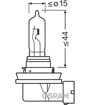 Autožárovka Osram H9 12V 65W OS 64213