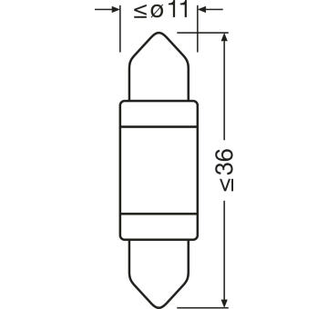 Zarovka, svetlo pro cteni (interier vozidla) ams-OSRAM 6418DWP-1BL