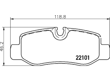 Sada brzdových destiček, kotoučová brzda MINTEX MDB3739