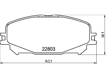 Sada brzdových destiček, kotoučová brzda MINTEX MDB3443