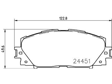 Sada brzdových destiček, kotoučová brzda MINTEX MDB3003