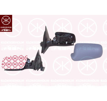 Vnější zpětné zrcátko KLOKKERHOLM 00141044