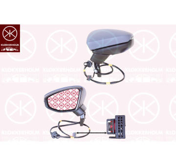 Vnější zpětné zrcátko KLOKKERHOLM 00491041