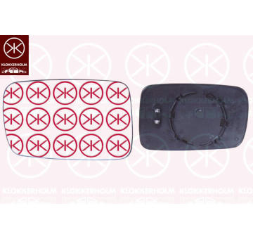 Sklo do zrcátka, vnější zrcátko KLOKKERHOLM 00611065