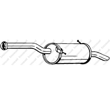Zadní tlumič výfuku KLOKKERHOLM 135-101