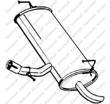 Zadní tlumič výfuku KLOKKERHOLM 145-201