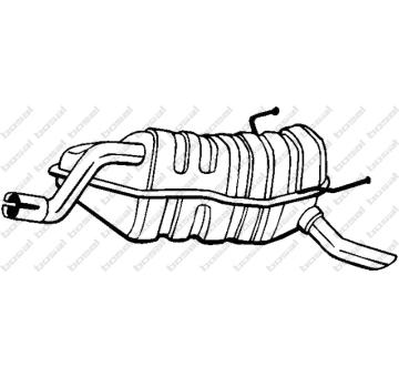 Zadní tlumič výfuku KLOKKERHOLM 148-045