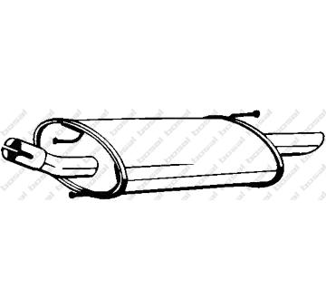 Zadní tlumič výfuku KLOKKERHOLM 154-269