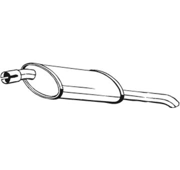 Zadní tlumič výfuku KLOKKERHOLM 185-009