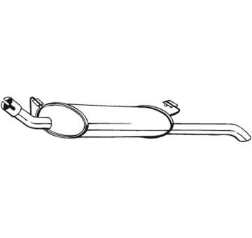 Zadní tlumič výfuku KLOKKERHOLM 185-141