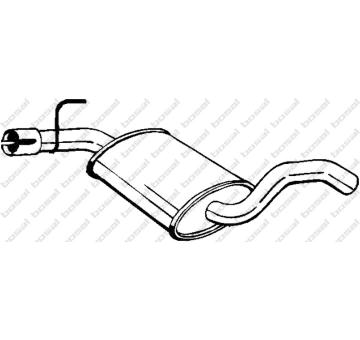 Střední tlumič výfuku KLOKKERHOLM 233-687
