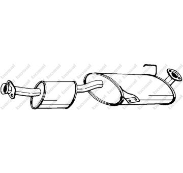 Střední tlumič výfuku KLOKKERHOLM 280-233