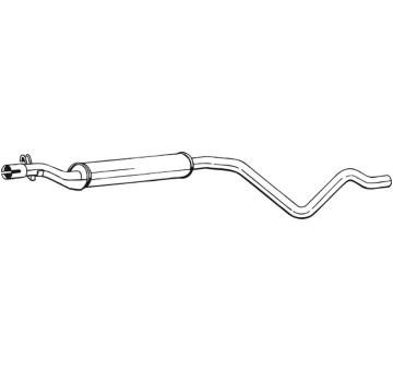 Střední tlumič výfuku KLOKKERHOLM 282-509