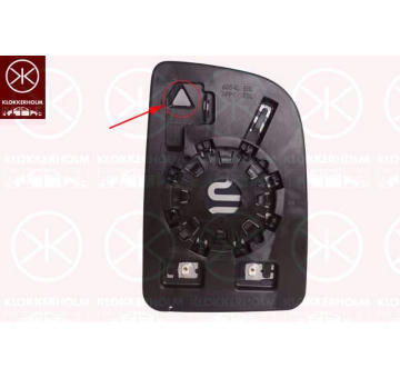 Sklo do zrcátka, vnější zrcátko KLOKKERHOLM 35481064