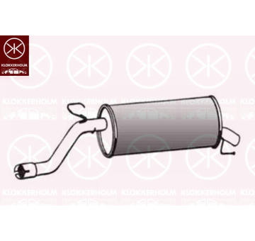 Zadní tlumič výfuku KLOKKERHOLM 50248675