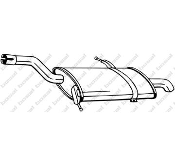 Zadní tlumič výfuku KLOKKERHOLM 135-125