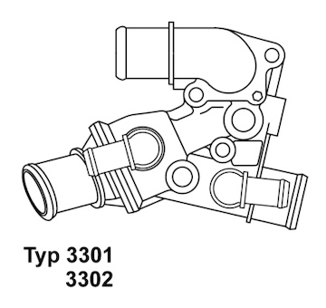 Termostat, chladivo BorgWarner (Wahler) 3301.80D