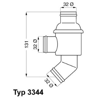 Termostat, chladivo BorgWarner (Wahler) 3344.80