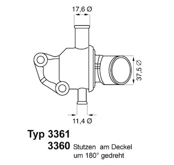 Termostat, chladivo WAHLER 3360.87D