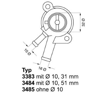 Termostat, chladivo WAHLER 3484.87D