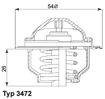 Termostat, chladivo WAHLER 3472.87D