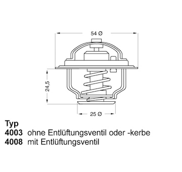 Termostat, chladivo WAHLER 4008.74D