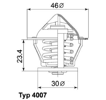 Termostat, chladivo WAHLER 4007.80D