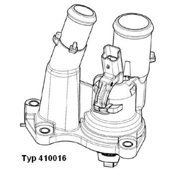 Termostat, chladivo BorgWarner (Wahler) 410016.98D