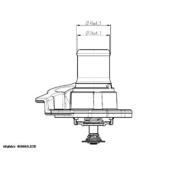 Termostat, chladivo WAHLER 410937.82D