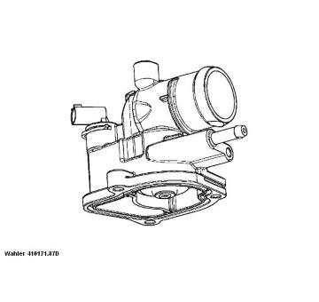 Termostat, chladivo BorgWarner (Wahler) 410171.87D