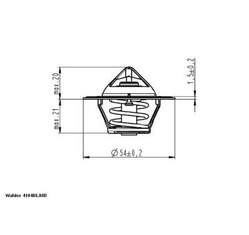 Termostat, chladivo WAHLER 410488.88D