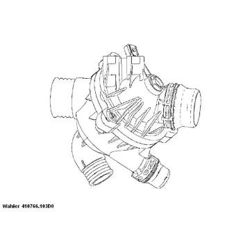 Termostat, chladivo BorgWarner (Wahler) 410766.103D0