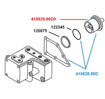 Termostat, chladivo WAHLER 410828.86D