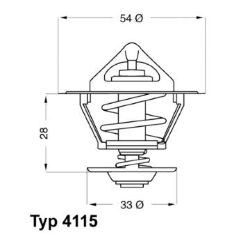 Termostat, chladivo WAHLER 4115.92D