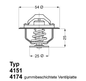 Termostat, chladivo WAHLER 4151.79D