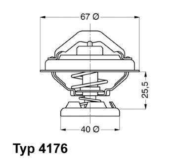 Termostat, chladivo WAHLER 4176.85D