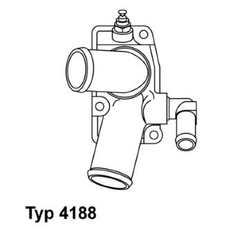 Termostat, chladivo BorgWarner (Wahler) 4188.92D